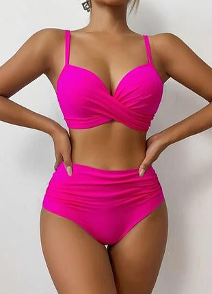 Two Piece Cute Pink Bikini