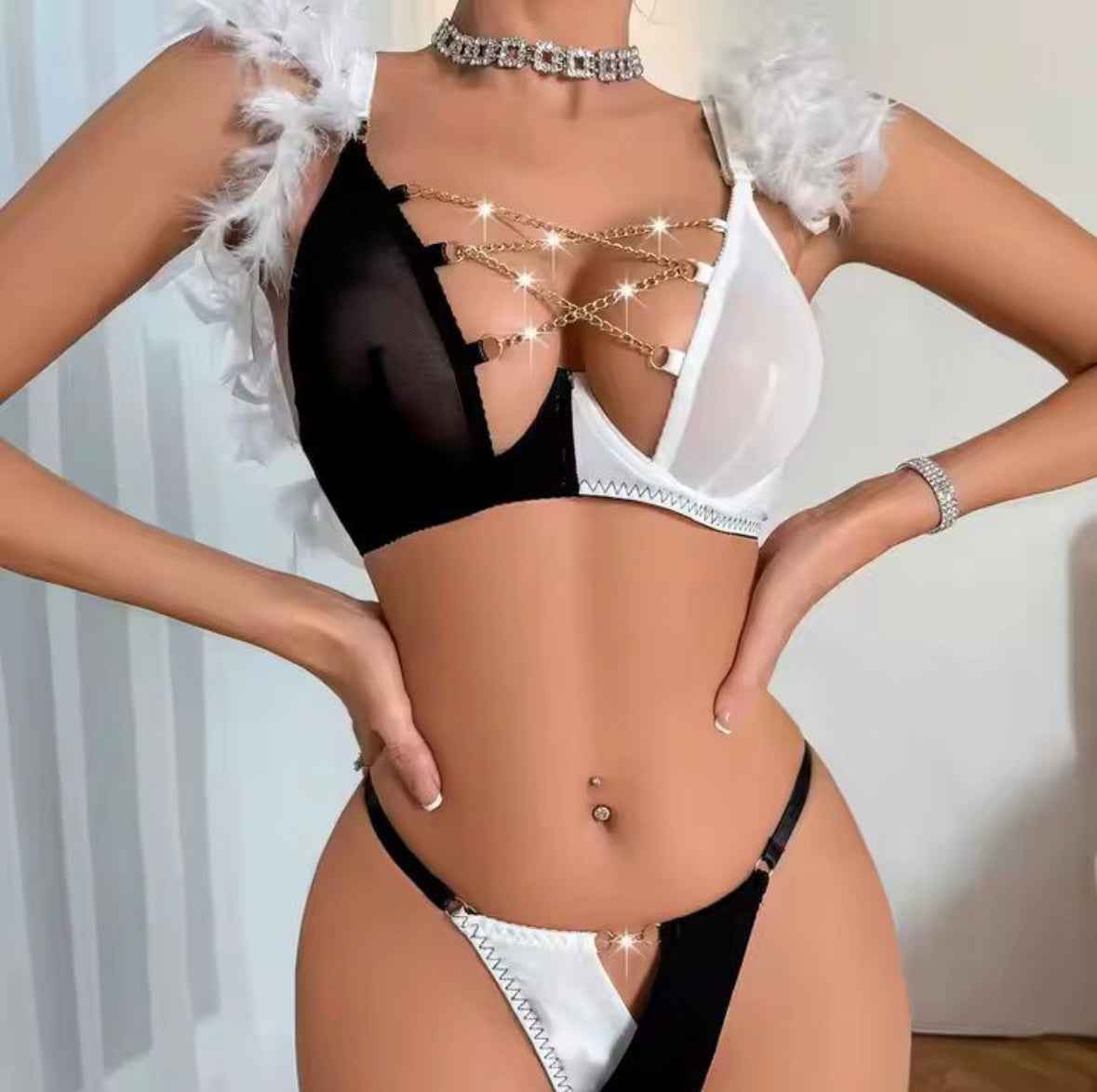 Black & White Wings Cosplay