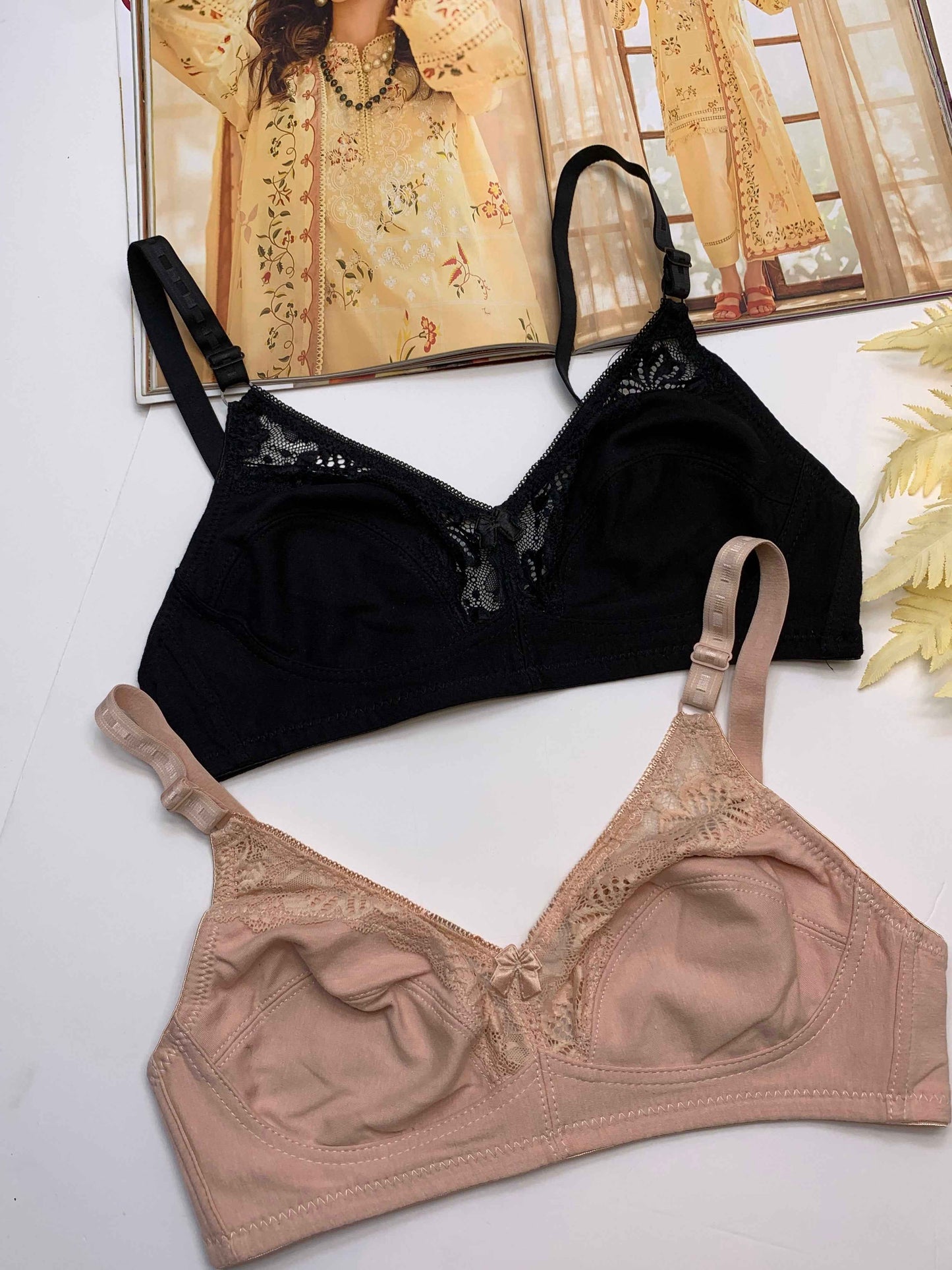 Cotton Net Daily Wear Soft Bra