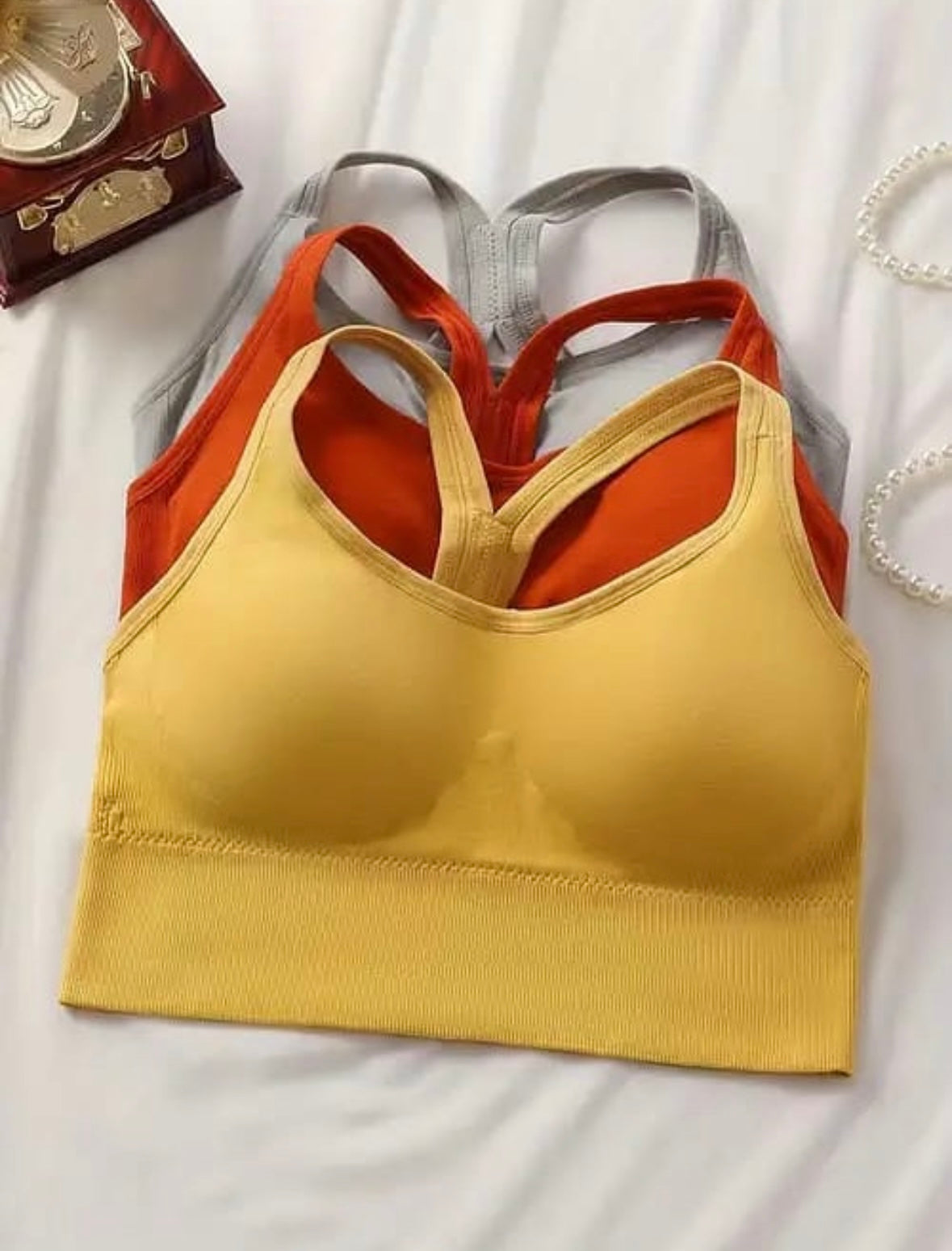Back Hooks Sport Bra(removable pads)