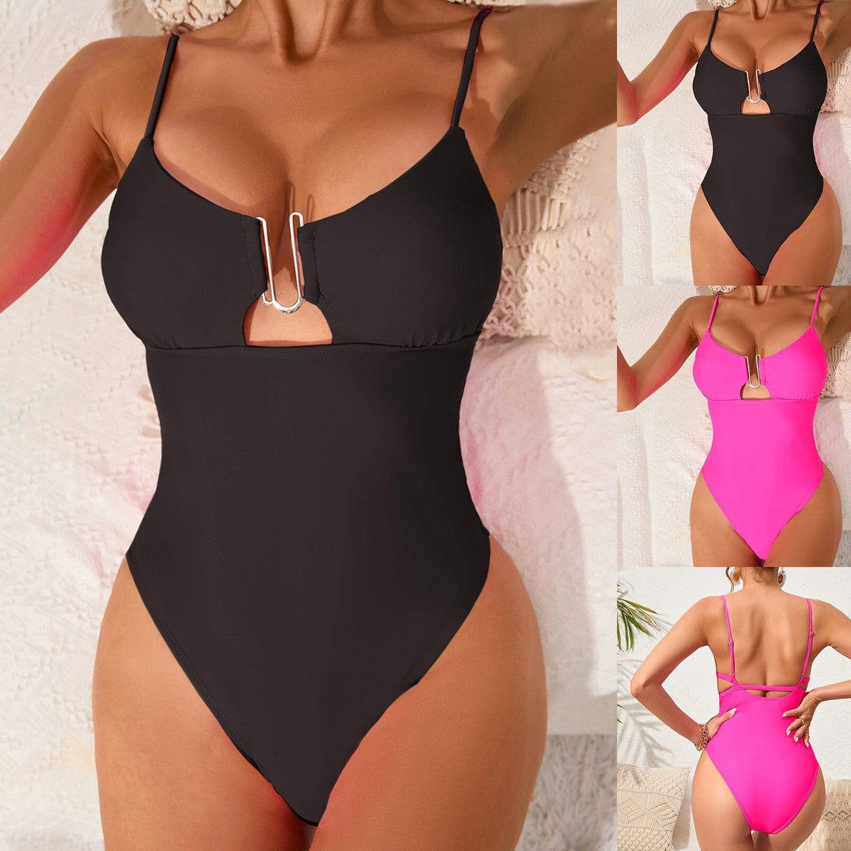 One Piece Pink Bikini