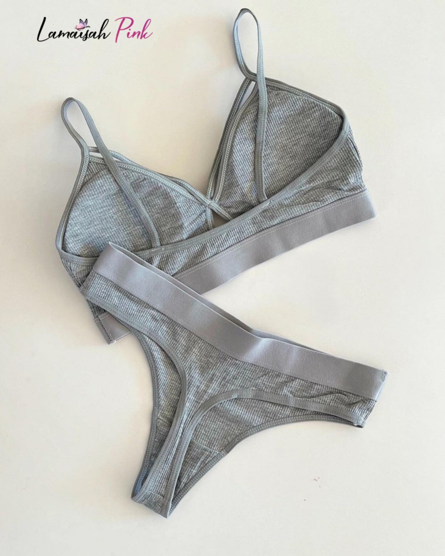 BRA Written Light Padded Bra Set.