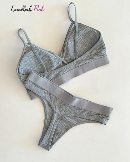 BRA Written Light Padded Bra Set.