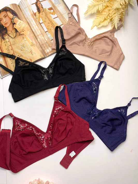 Cotton Net Daily Wear Soft Bra
