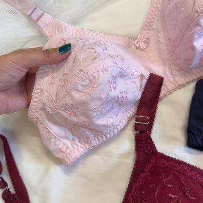 Basic Cotton Chikan Bra