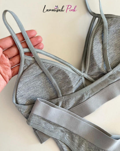 BRA Written Light Padded Bra Set.