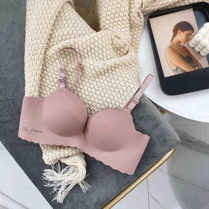 Broad Strap Seamless Wire Free Ultra Thin Bra