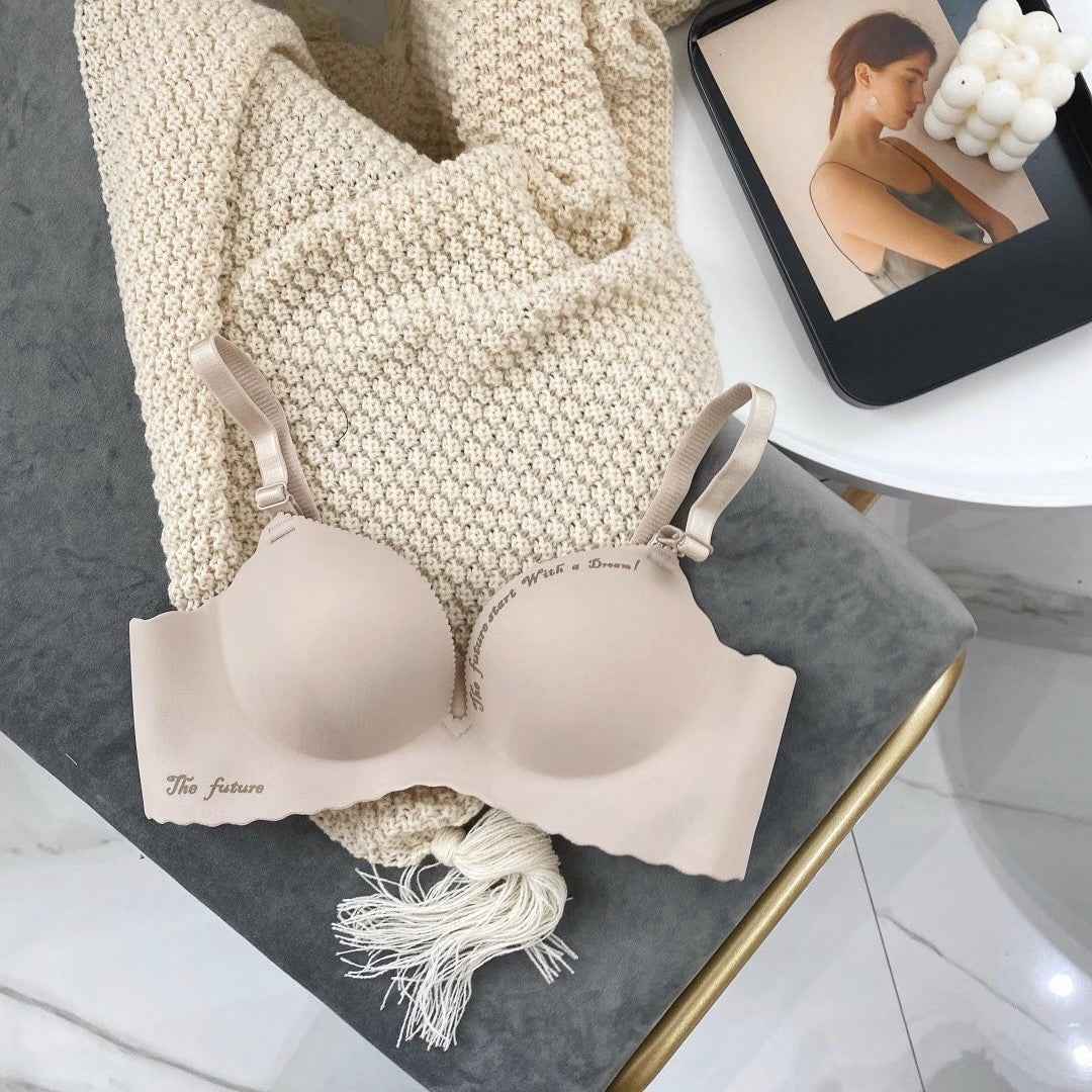 Broad Strap Seamless Wire Free Ultra Thin Bra