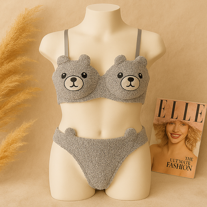 Baby Bear Bra Set Plush