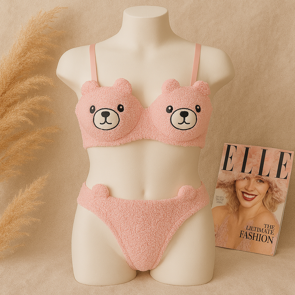 Baby Bear Bra Set Plush