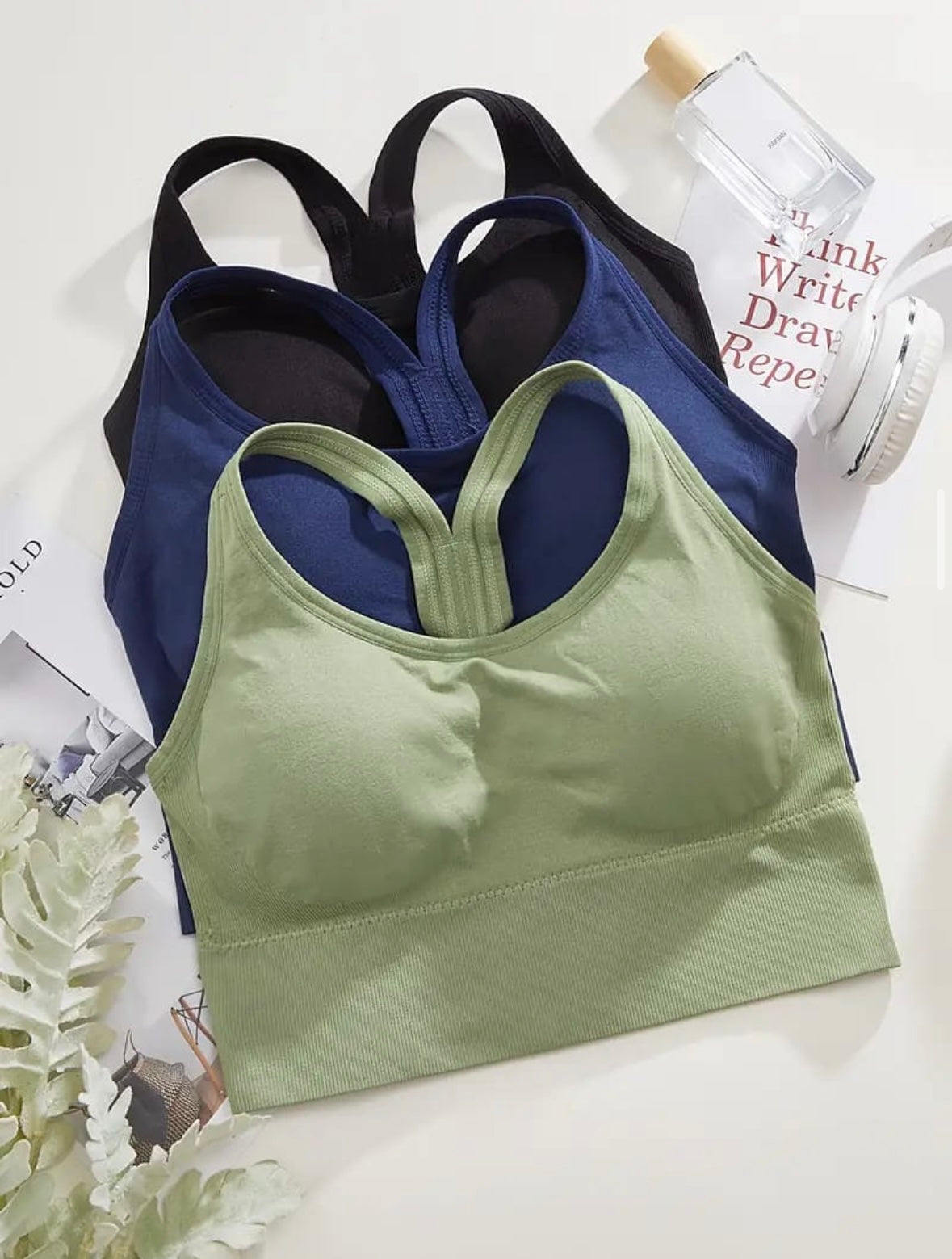 Back Hooks Sport Bra(removable pads)