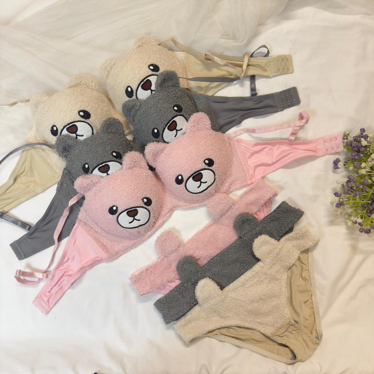 Baby Bear Bra Set Plush