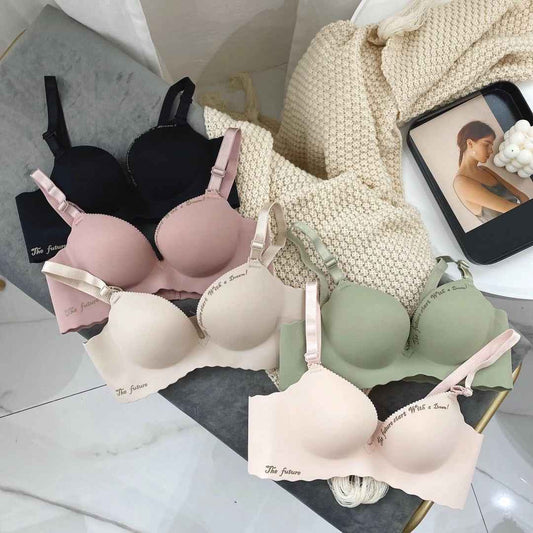 Broad Strap Seamless Wire Free Ultra Thin Bra